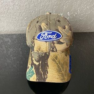 Built Ford Tough Logo tropical floral design Baseball Cap Hat Official Licensed